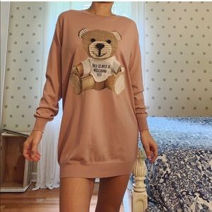 Pink Women’s “This is not a Moschino toy” Sweater